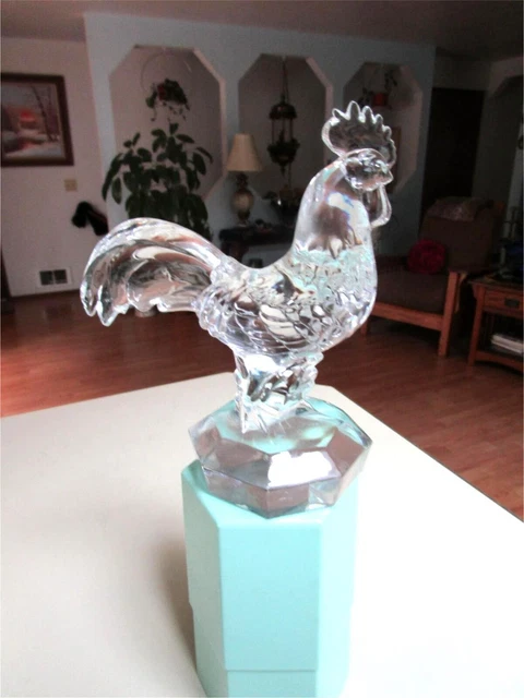 Figurine Cristal Goebel Coq – Collection Transparente – Occasion