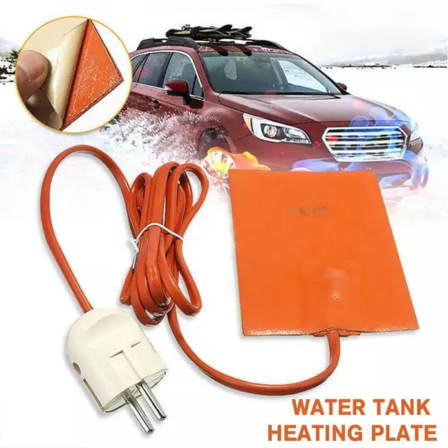 250W Car Engine Oil Pan Sump Tank Heater Plate EU Plug Silicone Heating Pad Neu