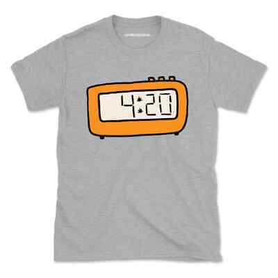 Retro 420 Alarm Clock Funny T-Shirt Tshirt Tee Men Women Gift Top