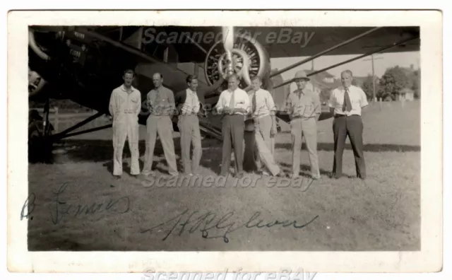 1951 Pilot Group Signed Francis ~ Clevar ~ Original Photo Aviation 3331