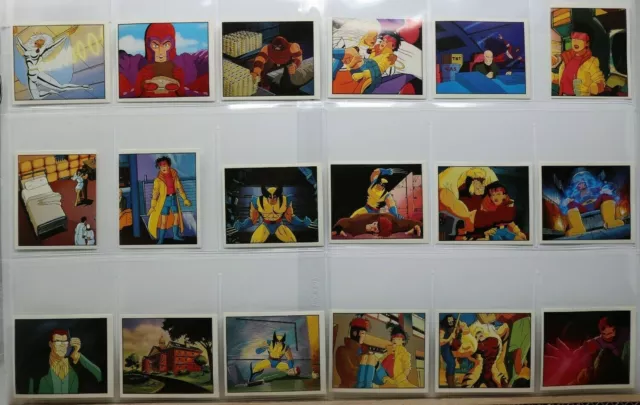 1994 Marvel Comics X-Men Panini Sticker Lot Partial Set Wolverine Beast Cyclops