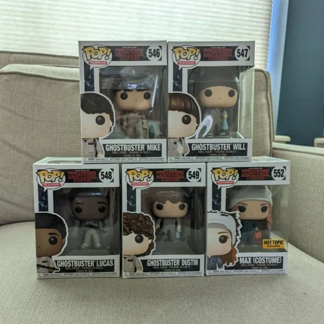 Funko POP! Stranger Things Ghostbusters Mike Will Dustin Lucas and Max (Costume)