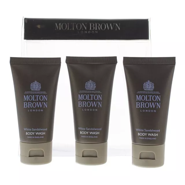 Molton Brown White Sandalwood 3 Piece Gift Set (Body Wash 3 X 30ml)