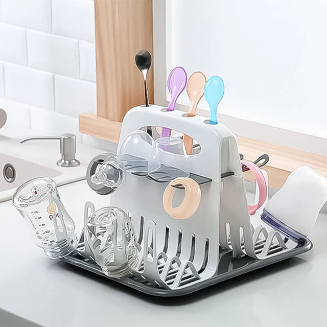 Baby Bottle Drain Drying Rack Portable Cleaning Dryer Milk Bottle Dryer HolderDB