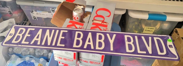 Beanie Baby Blvd Heavy Duty Metal Advertising Sign 32X6 - U