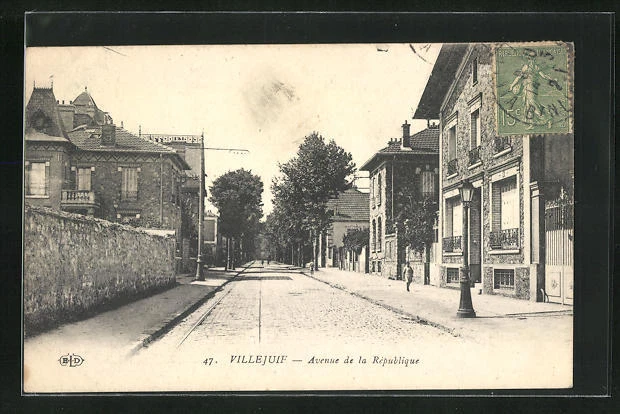 CPA Villejuif, Vue dans l´Avenue de la Republique