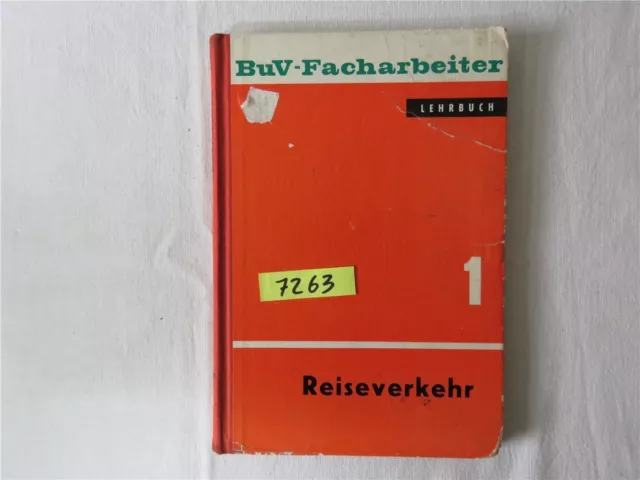 Reiseverkehr BuV Facharbeiter Lehrbuch 1 TRANSPRESS VEB Verlag Verkehrswesen DDR