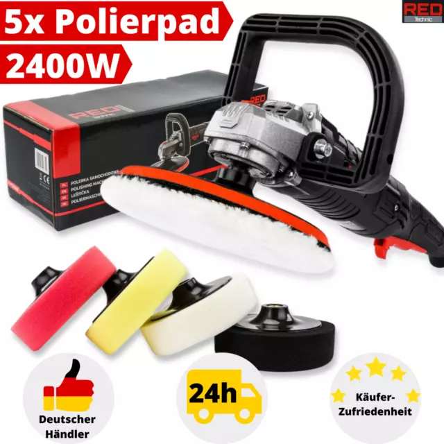 Poliermaschine Set Auto Polierer Schleifmaschine Politur Poliergerät Regulierbar