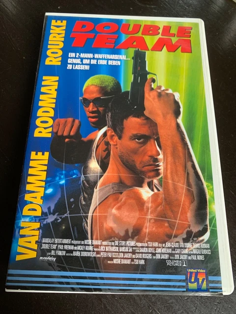 DOUBLE TEAM VAN Damme Rodman Rourke VHS Film Kassette in Hülle OVP EUR ...