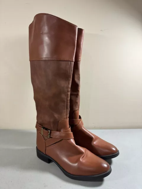 Circus Sam Edelman women's brown side zip knee high riding boots size 9