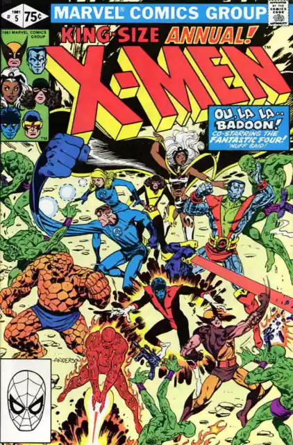 Uncanny X-Men, The Annual #5 VF; Marvel | Chris Claremont Fantastic Four - we co