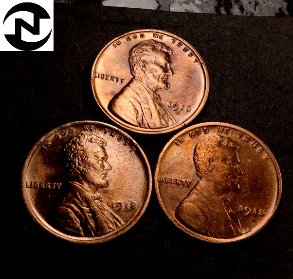 1918+1918-D+1918-S Lincoln Wheat Penny Cent Lot/Set~ Choice BU RD (WL70)