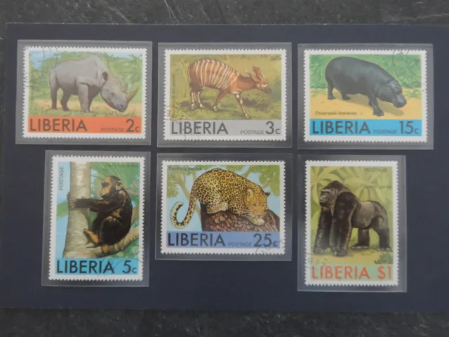 Briefmarken Satz Liberia, Motive "Wildtiere"