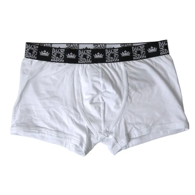 DOLCE & GABBANA Underwear White Cotton Stretch Regular Boxer IT3 / US XS 60usd