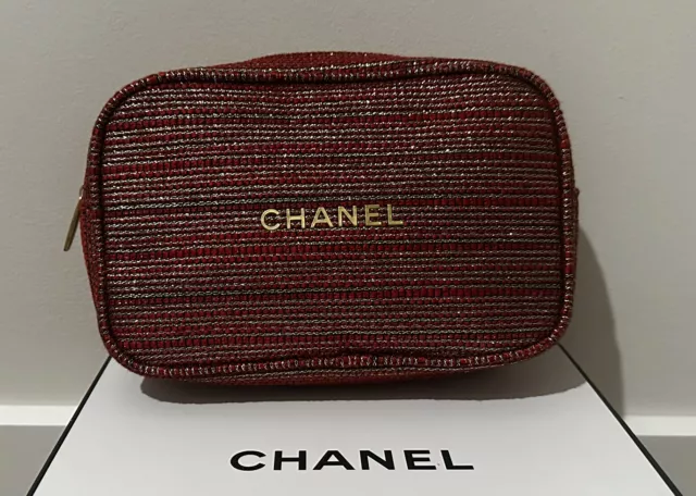 CHANEL GIFT BEAUTY Bag BLACK Velvet Shoulder Cross body Chain Bag ~20%OFF  $76.60 - PicClick AU