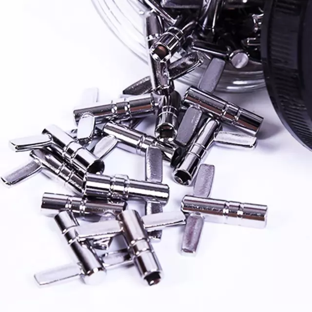 Drum Tuning Key Adjustment Wrench Silver Metal Percussion CL H9 L4 H0 Suppl Z7E9