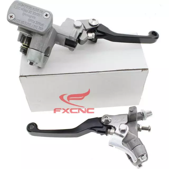 For CRF150R CRF250R CRF450R 07-12 Red Brake Clutch Perch Master Cylinder Levers