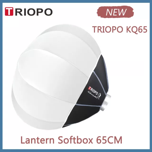 TRIOPO Lantern Softbox Light Modifier 65cm Quick Release for Godox Aputure Bowen