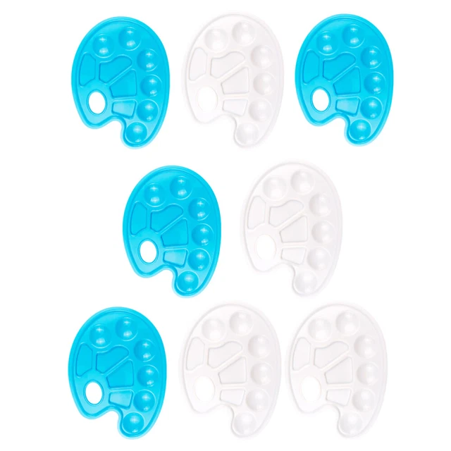 Tavolozza Herlitz Per Pittura - Plastica Bianca, 6 Pozzetti Colore, 4 Aree Miscelazione - Foto 11