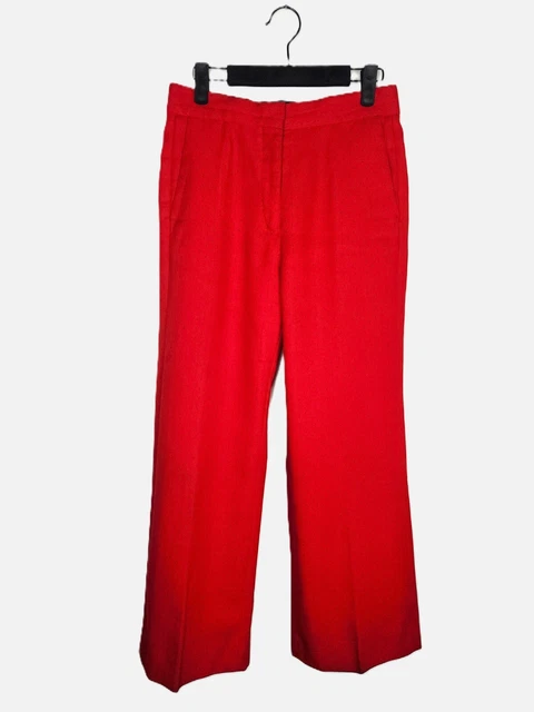 Pantalon En Velours Fins Sandro écru Taille 34fr Femme - Occasion Très Bon état
