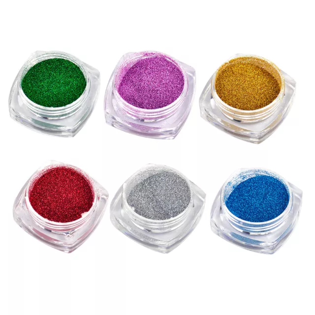 2g Shine Nail Polish Powder Glitter Pigment Nail Art Tips DIY Manicure lp 2