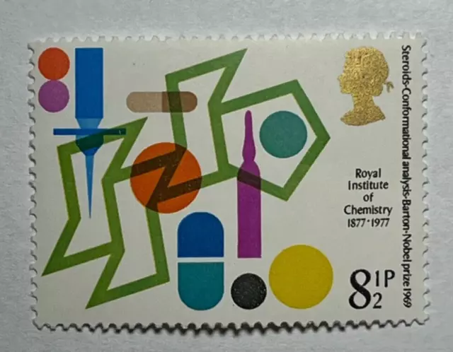 Great Britain Scott 806 Stamp - Steroids Analysis 1977 (Mint Hinged) 59_6