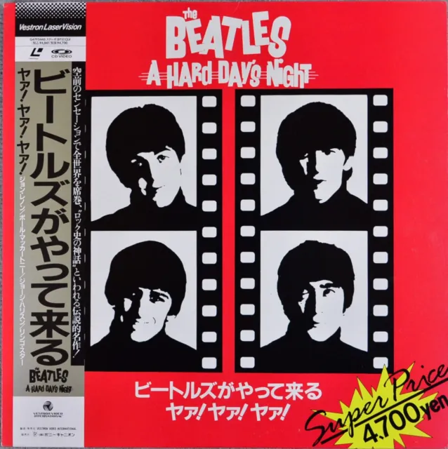 THE BEATLES A Hard Day's Night Laserdisc JAPAN LD w/OBI G47F5445