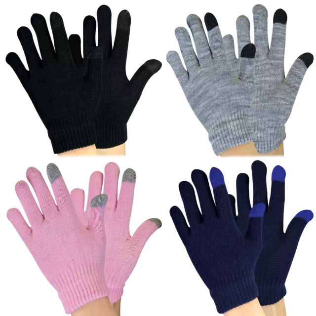 Enfants Garcon / Fille Fin Hiver Chaud Tactile Gants pour Smartphone