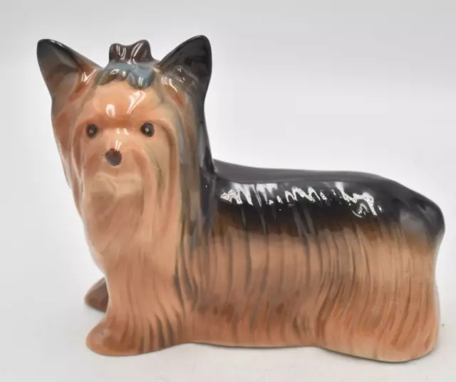 Vintage Melba Ware Yorkshire Terrier Dog Figurine Statue Ornament