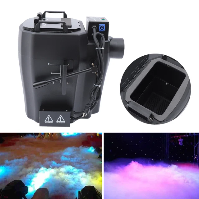 DRY ICE FOG Machine 6000W Dry Ice Low Lying Fog Machine Effect w/ Tube