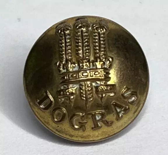 WWII WW2 Dogras Regiment British Indian Army gilt button 19 mm Gaunt