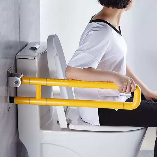 Edelstahl WC Toiletten Klappgriff Aufstehhilfe Stützgriff Haltegriff Rutschfest