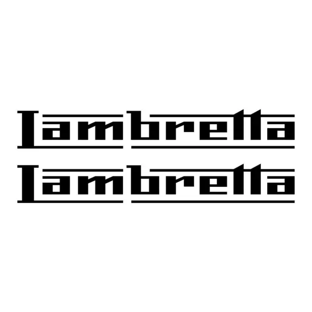 Lambretta Sticker Set 150mm Scooter Vespa Lambretta Leg Shield Panel Van Decal