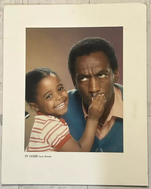 TV GUIDE Cover Portrait - 1984- Bill Cosby & Keisha Knight Pulliam