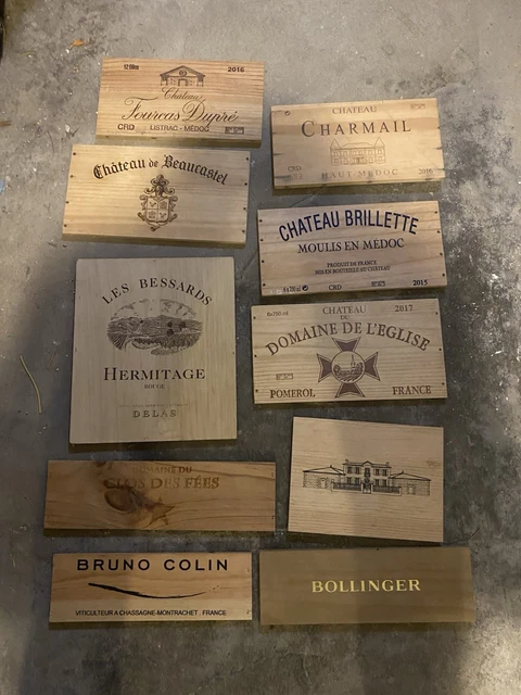 Lot de 12 estampes bois délignées : 9cm X 36 à 52cm - Les Passionné du Vin