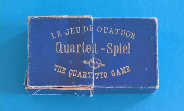Quartett: 'Quartett-Spiel' von W&S Berlin (um 1900)