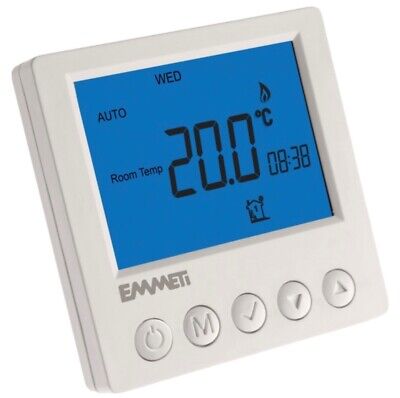 EMMETI U9310047 CS-11 TC-02 LCD a 7 giorni 5+2 programmabile termostato digitale 