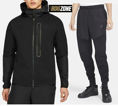 Nike Tech Fleece Tuta in tessuto "NERO" (CZ9903 010/CZ9901 010) Tutte le Taglie
