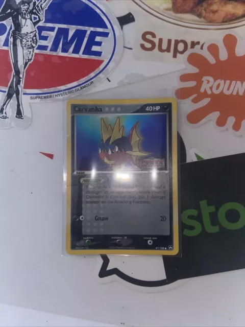 Carvanha 47/108 Holo Stamped EX Power Keepers Pokemon Card NM