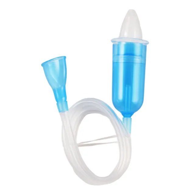 Vacuum Suction Nose Cleaner Nasal Aspirator Soft Tip Safe Silicone Newborn Baby