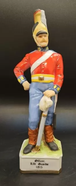 Alfretto Military Soldier figurine Officer Life Guards 1815 8" porcelain