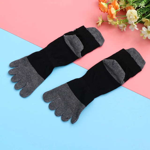 1 paio di cappelli in cotone traspirante calze cotone tubo tappo calze per corsa