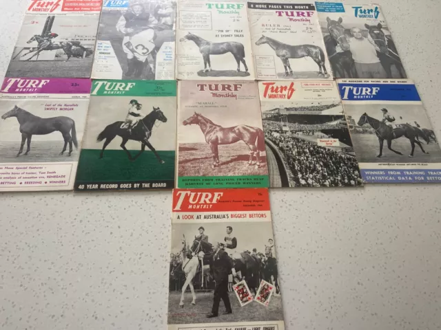 1965 - 1966 Turf Monthly Magazines x 11