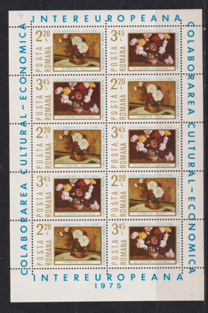 Rumänien 1975: Mi. Nr. 3258-59 Kleinbogen postfrisch