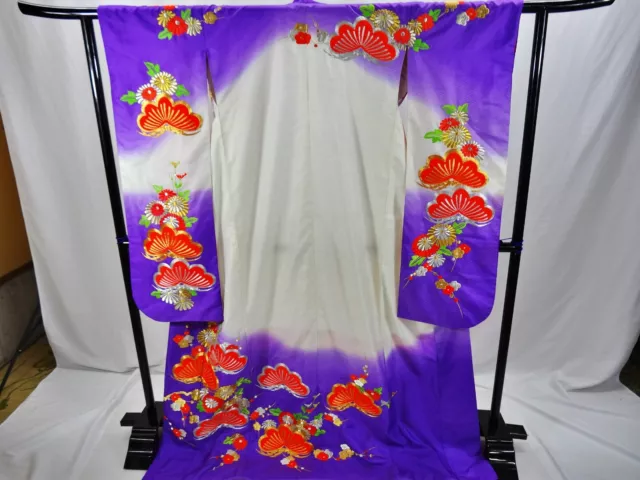 Japanese Kimono HIKI FURISODE  Wedding Pure Silk  japan　016