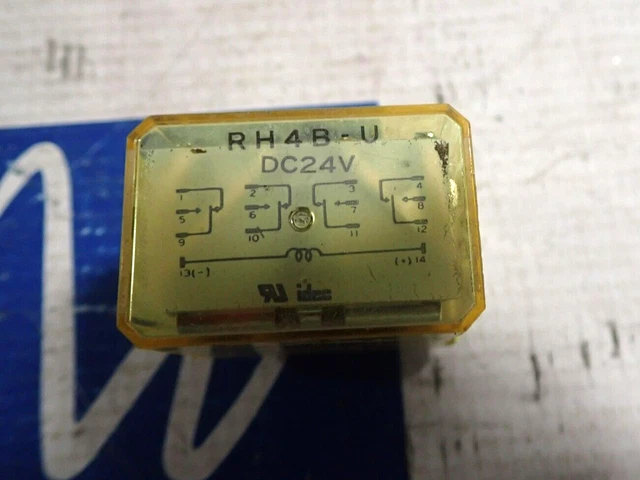 Idec RH4B-U DC24V 14 Pin Ice Cube Relay 24 Volt DC Coil