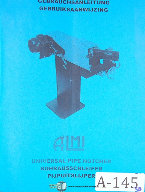 Jancy ALMI AL-150, Pipe Notcher, Coper, Belt Sander and Deburrer Manual 1999