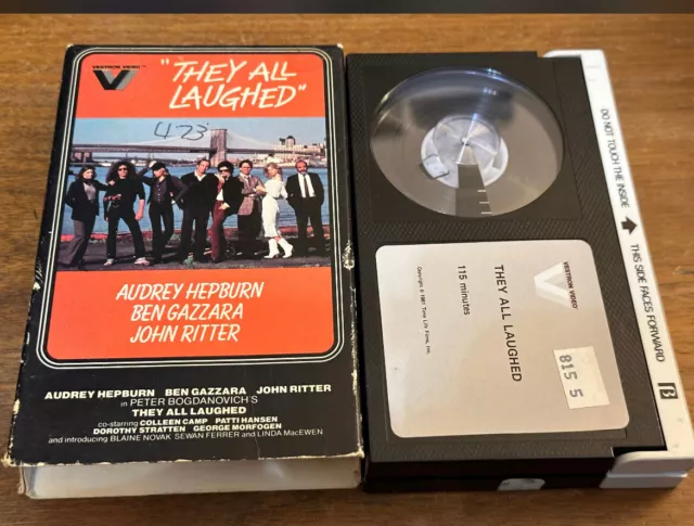 They All Laughed Betamax Beta Movie Used (NOT VHS) Audrey Hepburn Vestron