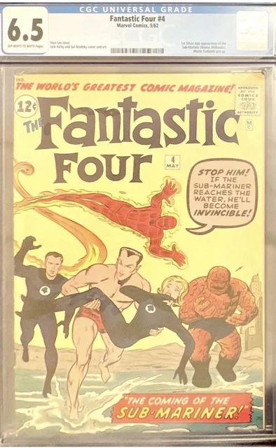 Fantastic Four #4 - Marvel 1962 CGC 6.5 1st Silver Age App of the Sub-Mariner!