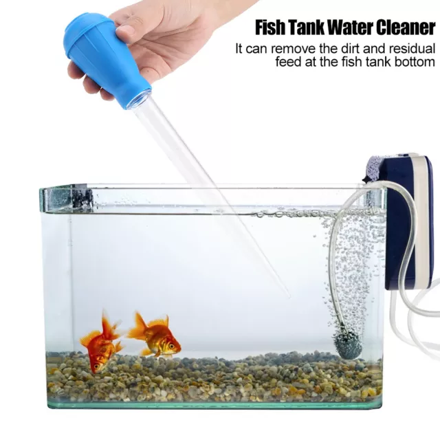 Fish Tank Water Changer Aquarium Dropper Pipette Feeder Wasserreiniger Tos 2